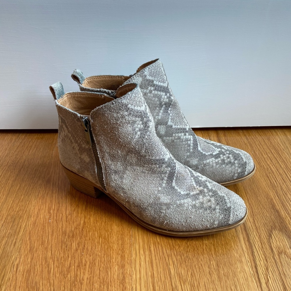 Lucky Brand Snake Print Bootie